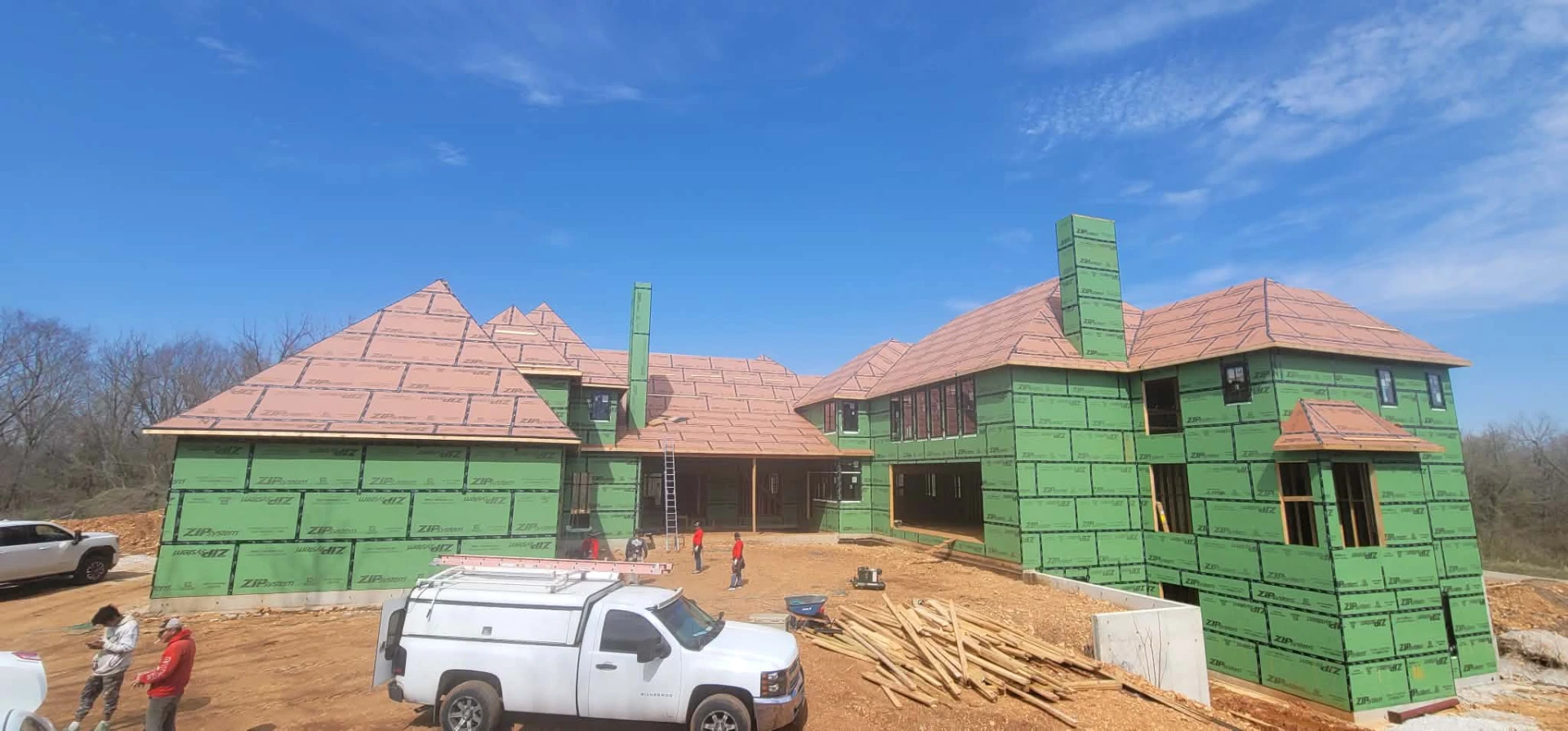 Skyline Construction custom home under construction in Arkansas